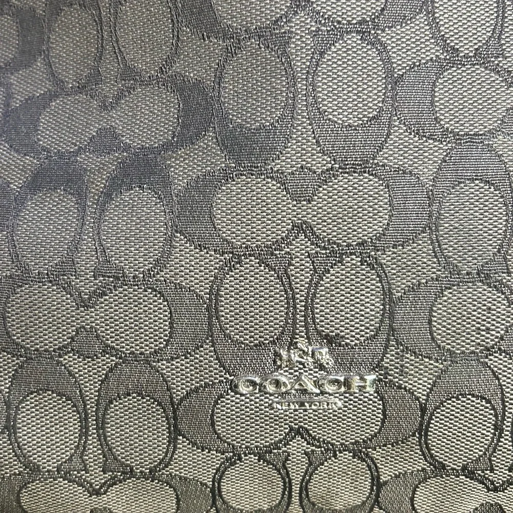 Coach Signature Monogram Large Saffiano Hobo Shoulder Used Bag